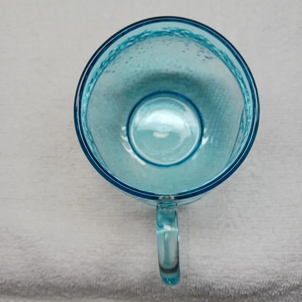 Glass Coffee Or Tea Cup☕️Aqua Glass Vintage Collectable new in origional Box